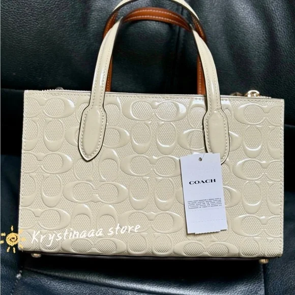 NWT Coach Nina Small Tote Bag In Signature Leather CT854